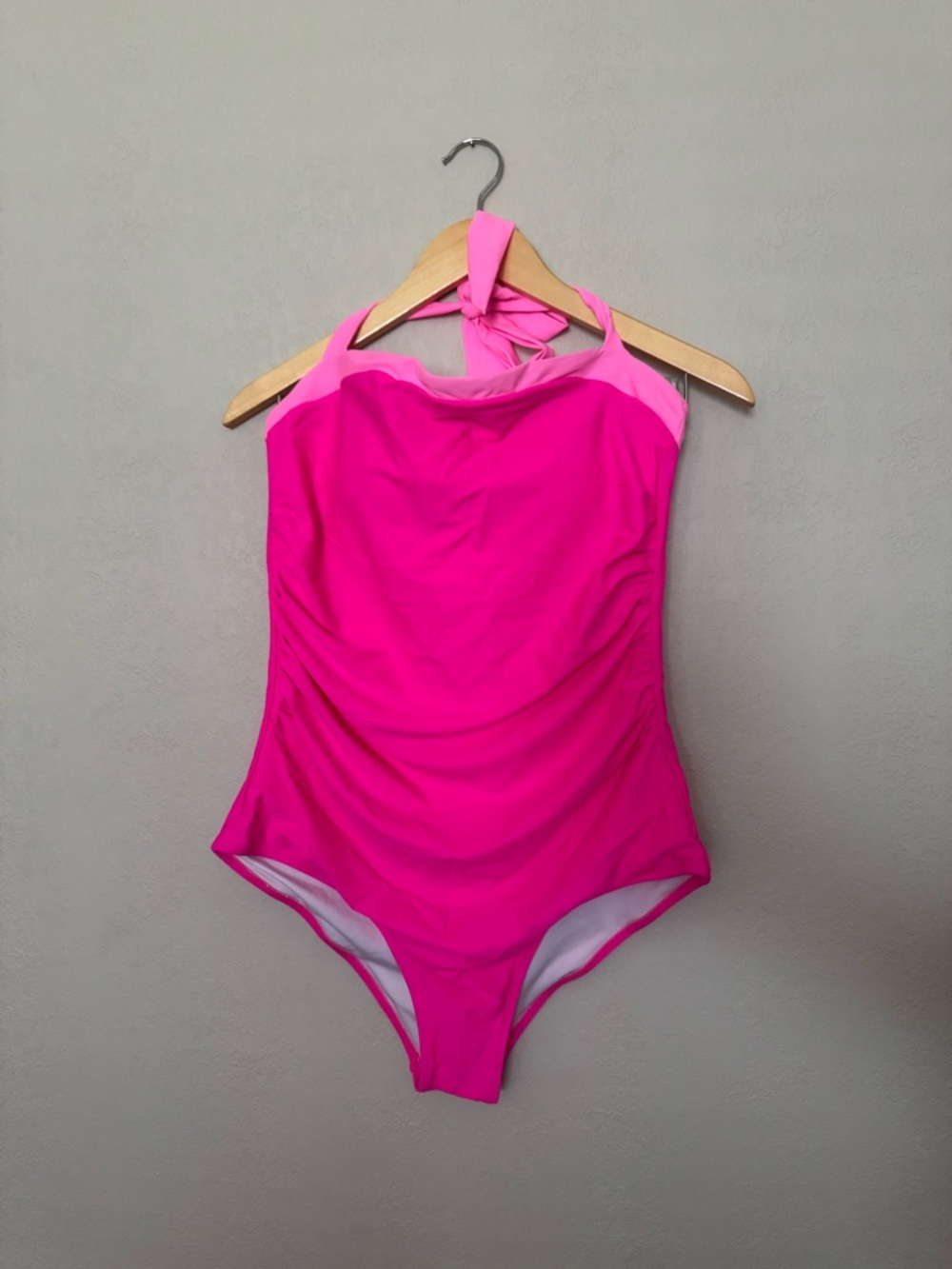 Women Tummy Control One Piece Swimsuit Halter Retro Bathing Suit
